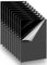 Taiyeestar 10 pièces plaque acrylique noire 10 x 15 cm, plaque en plastique verre acrylique plaques acryliques 1mm, plaques en plastique pour affichage, cadre photo, peinture