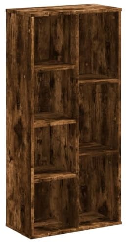 vidaXL Bücherregal Räuchereiche 50x25x105 cm Holzwerkstoff