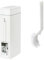 perfk Poubelle de salle de bain avec porte-brosse de toilette, ensemble brosse de toilette et poubelle, petite poubelle avec brosse de toilette