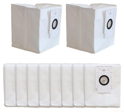 Lot de 10 sacs à poussière de grande capacité, longue durée de 90 jours, remplacement facile, accessoires pour aspirateur robot EZVIZ RC3 Plus RE4 Plus RE5 Plus