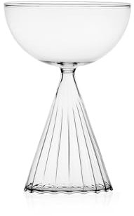 Ichendorf Milano Coppa Champagne, Collezione Tutù, 25 cl, Vetro Borosilicato, Fatto a Mano