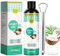 OFFCUP Enjuague Bucal Con Aceite De Coco, 237 ml Natural Aceite Blanqueador con Tongue Scraper, Coconut Oil Pulling, Blanquear los Dientes, Elimina El Sarro Y La Placa, 8 Fl.Oz