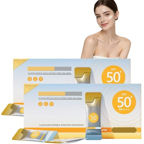 2*50Pcs Mini Sunscreen Travel Size Spf 50+,Mini Sun Cream for Face & Body,M/ini Sunscreen Travel Sun Cream,Waterproof Su/nscreen,Sun Protection in Tra/vel Size,Long Lasting Sun Protection,Non-Greasy