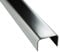 U Profil Edelstahlschiene Bordüre Fliesenschiene Edelstahl V2A L250cm 15mm glänzend