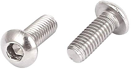 INCREWAY 150 Stücke Schrauben mit Innensechskant, M3*8mm 304 Edelstahl Innensechskant Rundkopf Bolzen mit Kunststoffbox
