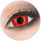 Farbige 'Red lunatic' 17 mm Mini Sclera Kontaktlinsen von 'Evil Lens' zu Fasching Karneval Halloween 1 Paar rote Crazy Fun Kontaktlinsen mit Behälter in Topqualität ohne Stärke