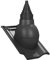 Antenadurchführung für Braas - Rubin 13V Dachziegel Antenadurchgang Dachdurchgang Dichtung (RAL 7021 - Anthrazit)
