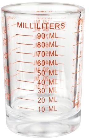 Shot Glass Measuring Cup 3 Ounce/90ML Liquid Heavy High Espresso Glass Cup