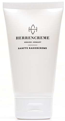 HERRENCREME Rasiercreme für Männer 150 ml I Sanfte Rasur & Pflege I Rasiercreme für Gesicht & Intimbereich Herren I Shaving Cream Men I Vom Urologen entwickelt I vegan & dermatologisch getestet