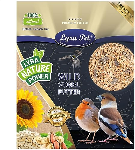 Lyra Pet® | 25 kg Fettfutter | Ganzjahres Wildvogelfutter | Energiespender im Sommer & Winter | Kalorienreiches Streufutter für Wildvögel | Ideal für Weichfresser | Geeignet für Balkon & Terrasse