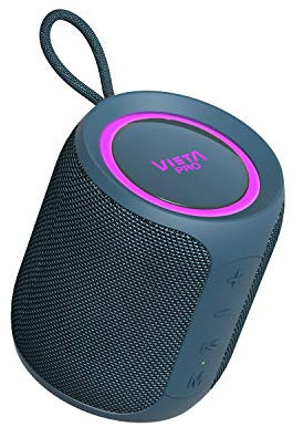 Vieta Pro Altavoz Bluetooth Potente 20W, Radio FM, Resistente al Agua, 12H Batería, Micrófono, Aux-In, USB-C, TWS, Compatible con Alexa | Altavoz Portátil Easy 2. Azul