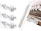 Wasserstein Gutter Mount Compatible with Ring, Arlo, Blink, Reolink Cams & Compatible Solar Panels (3 Pack, White)