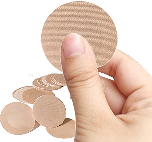 FCHITOP Cache-TéTons 10 Paires Breast Soutien-Gorge Invisible Auto-adhésive sans Bretelles Soutien Gorge Adhesif Nipple Cover Pasties Covers Pads Beige Breast Petals Stickers Tape Pasty Nipless