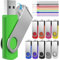 FEBNISCTE USB 64GB Stick 10 Stück- USB Flash Drives Portable, Memory Sticks USB2.0 64 GB Multicolor, Pen Drives Datenspeicher Bunt, Speicherstick mit 10 Einheiten Strings- Geschenk für die Familie