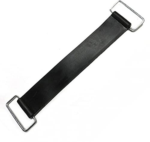 QOTSTEOS Sangle de Fixation de Batterie en Caoutchouc de Moto, Ceinture de Fixation élastique de Scooter, pour Voiture de Batterie de Moto(Noir)