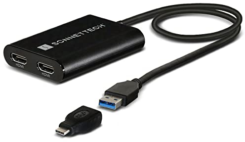 SoNNeT Adattatore Dual 4K 60Hz HDMI 2.0 per Mac M1, M2 e M3 - USB3-DHDMI