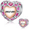 FOREVER QUEEN Liebe Mutter Charme Bead 925 Sterling Silber Herz Mutter Charme kompatibel mit Armbändern