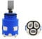 CARTUCCIA SENZA DEVIATORE A 2 FERMI K25OPS Diam. 25 mm