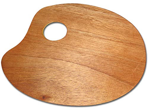 Palette de peinture en bois ovale Meyercordt GmbH 20 x 30 cm