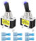 Gebildet 2pcs Wippschalter mit Beleuchtung, 12V 30A, Strapazierfähig Rennwagen Automobil SPST EIN-/Aus Kippschalter, LED Beleuchtet, 12mm Größe (Blau)