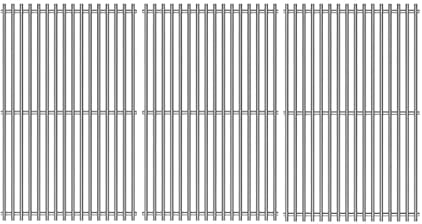 SafBbcue 66803/66096 47,6 cm Edelstahl Grillroste Ersatzteile für Weber Genesis II 600 Series Genesis II E 610 S-610 Genesis II LX E-640 S-640 63010001 Grillrost & Rost
