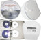 MP-Pro Abheftbare Shell CD-Hüllen 25/50/100 Stück aus Transparente biegsame PP-Plastik mit Lochung für Ordner & Ringbücher – zur CD/DVD/Blu-ray Archivierung & platzsparenden Aufbewahrung - 25 Stück