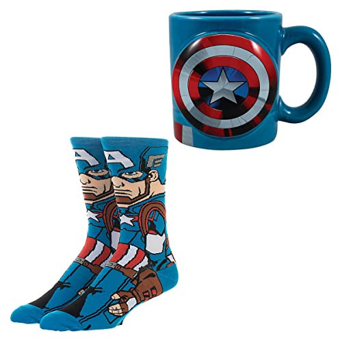 Bioworld Marvel Captain America Tasse und Socken-Set