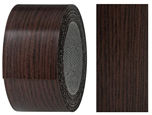 haggiy Kantenumleimer aus Melamin mit Schmelzkleber, 40 mm x 5 m | Umleimer zum Aufbügeln f. Regalbretter & Platten | Kantenband - Dekor: Wenge