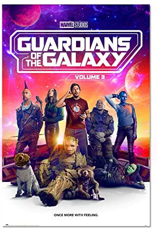Grupo Erik Poster Guardians of the Galaxy Vol 3 Kunstdruck - Deko Wohnzimmer oder Deko Schlafzimmer - Deko Zimmer - Größe 61 x 91 - Offizielle Guardians of the Galaxy Fanartikel