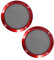 MACHSWON 2pcs Car Audio Speaker Cover Mesh 5 Subwoofer Grill Horn Guard Protector Red