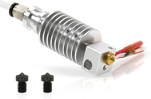 iMetrx V5 J-Head Anycubic Chiron Hotend 24V mit 2Stück V6 Düsen aus gehärtetem Stahl 0.4mm für Anycubic Chiron 3D-Drucker Upgrade