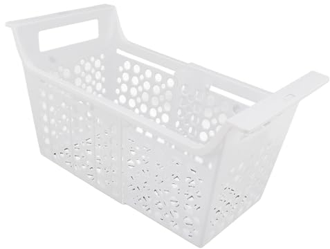 1 PCS Paniers de congélation réglables pour congélateur Coffre, bacs d'organisation Extensibles pour congélateur, L Deux Couches sans grilles, bacs de Stockage pour congélateur avec poignée
