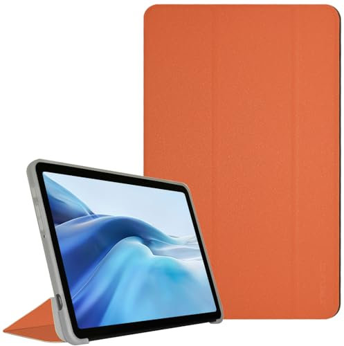 AKNICI Funda para TECLAST T50 Tablet 11 Pulgadas Android 13, Ultra Delgada Cubierta Trasera de TPU Cover Carcasa con Auto-Sueño/Estela Soporte Función para TECLAST T50, Naranja