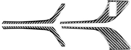 DKSooozs Carbon Fiber Inner Door Handle Frame Cover Sticker Trim for 2013-2018 Interior Accessories