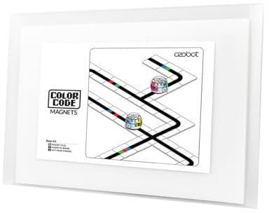 Ozobot Farbcode-Magnet-Basis-Set: Interaktives Codierungs-Lernwerkzeug für Kinder ab 5 Jahren, verbessert Logik und Problemlösungsfähigkeiten, Klassenzimmerunterricht, 36 Fliesen, Evo erforderlich