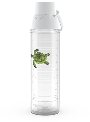 Tervis Vaso aislado de animales tropicales, botella Venture Lite de 24 onzas, tortuga