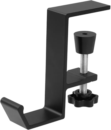 Jeffdad Kopfhörer Ständer, Headset Halterung Kopfhörerhalter Headphone Stand Schreibtisch Kopfhöreraufhänger Kopfhörer Clip Gaming Headset Halterung Halter für Schlüssel Taschen(Einlagiger Haken)