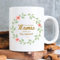 Wandtattoo-Loft Mutter Geschenk Tasse, Keramiktasse mit Blumenkranz & Schriftzug Nur die besten Mamas werden zur Oma befördert, 300 ml, matt – spülmaschinenfest, Kaffeetasse für Mama, Mama Tasse