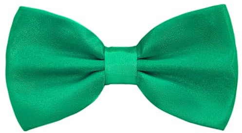 AUSUAYA Papillon da uomo, papillon pre-legato per smoking formale e festa di nozze o ritorno a scuola ufficio GB-MBT3, Verde lime, Taglia unica