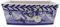 Keramik Ramballa | Blumenkasten | Balkonkasten | Blumenkasten für den Außenbereich | rechteckiger Blumenkasten | dekorierter Blumenkasten Monteria blau - Modell J02 | 100 % handdekoriert | 41 x 19 x