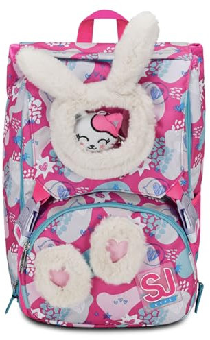 VARZI Selezione 1956 - ZAINO ESTENSIBILE BIG - PINKFUR Nuova collezione 2024-2025 Seven Zaino Scuola Bambina (Solo Zaino)