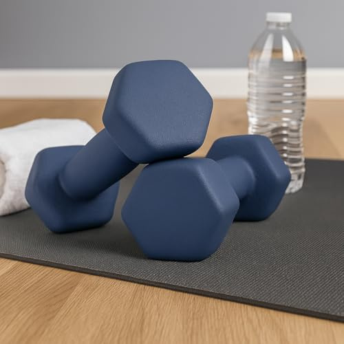 Neoprene Dumbbells Set Pair – Iron Hand Weights for Strength Training, Aerobic Workout & Home Gym Fitness (0.5kg–10kg)