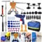 Putentfun Reparaturset für Karosserie, 66-teilig, lackfreies Dellenentfernungs-Set, Auto-Dellenentferner, mit goldenem Dellenzieher, T-Stangenabzieher, Brückenabzieher für Auto-Dellen, Türbeulen,