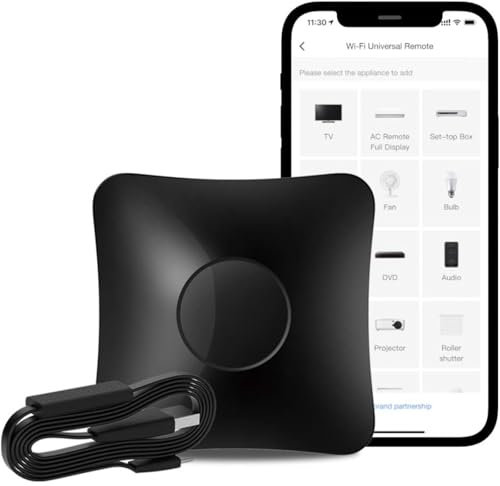 RM4 Pro IR telecomando universale BroadLink, hub all-in-one, funzione di apprendimento codice, TV, STB, aria condizionata, motore per tende compatibile con Alexa. (solo 2,4 GHz Wi-Fi).