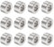 QUARKZMAN 12Pcs Entretoises en Acier Inoxydable 10,5 mm Alésage x 20 mm OD x 10 mm Longueur Bague de Vis Finition Lisse Entretoise Métallique Ronde pour Vis M10 Boulons et Tiges