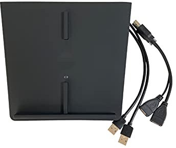 Wivplex Carbon Fiber Wireless Charger, for Tesla, Model 3 Mount Phone Stand Qc3 Dual USB Ports Phone 11 Center Console Accessories Wireless Chargers(Black)