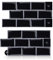 SenaiMy 10-Stück Fliesenaufkleber Klebefliesen Schwarz Wandfliesen Selbstklebend Fliesen Küche 3D Vinyl Aufkleber Wasserdicht und Öldicht für Bad,Schlafzimmer,Wohnzimmer(30,5 x 15,3 cm)