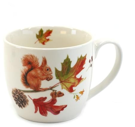 Tabac du Bassigny Tasse Déjeuner en Porcelaine - Écureuil Hazel 380 ml