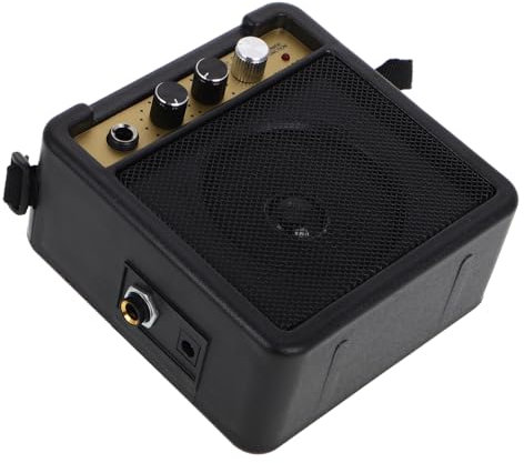 Angoily Amplificatore Per Chitarra Mini Portatile Amplificatore Elettrico Per Chitarra Da Esercitazione Uscita Audio Potente Effetti Sonori