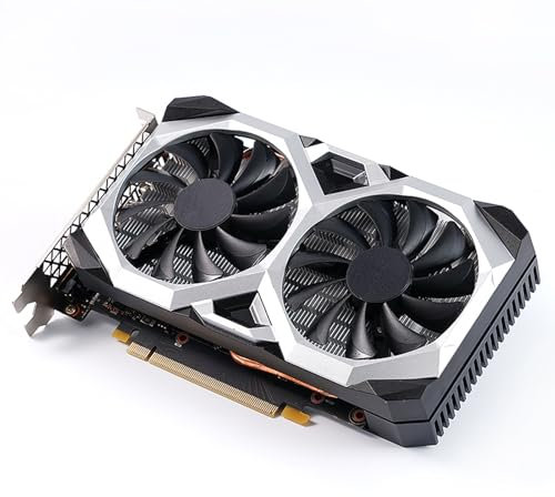 Docooler 1660 6 GB Grafikkarte Dual-Lüfter Computergrafik DDR5 192 Bit Low Power GPU für Arbeiten Gaming Videobearbeitung Mehrere Anschlüsse